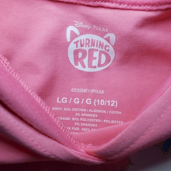 Disney Turning Red Dress with Hood Girls Size L 10/12 - Picture 7 of 8
